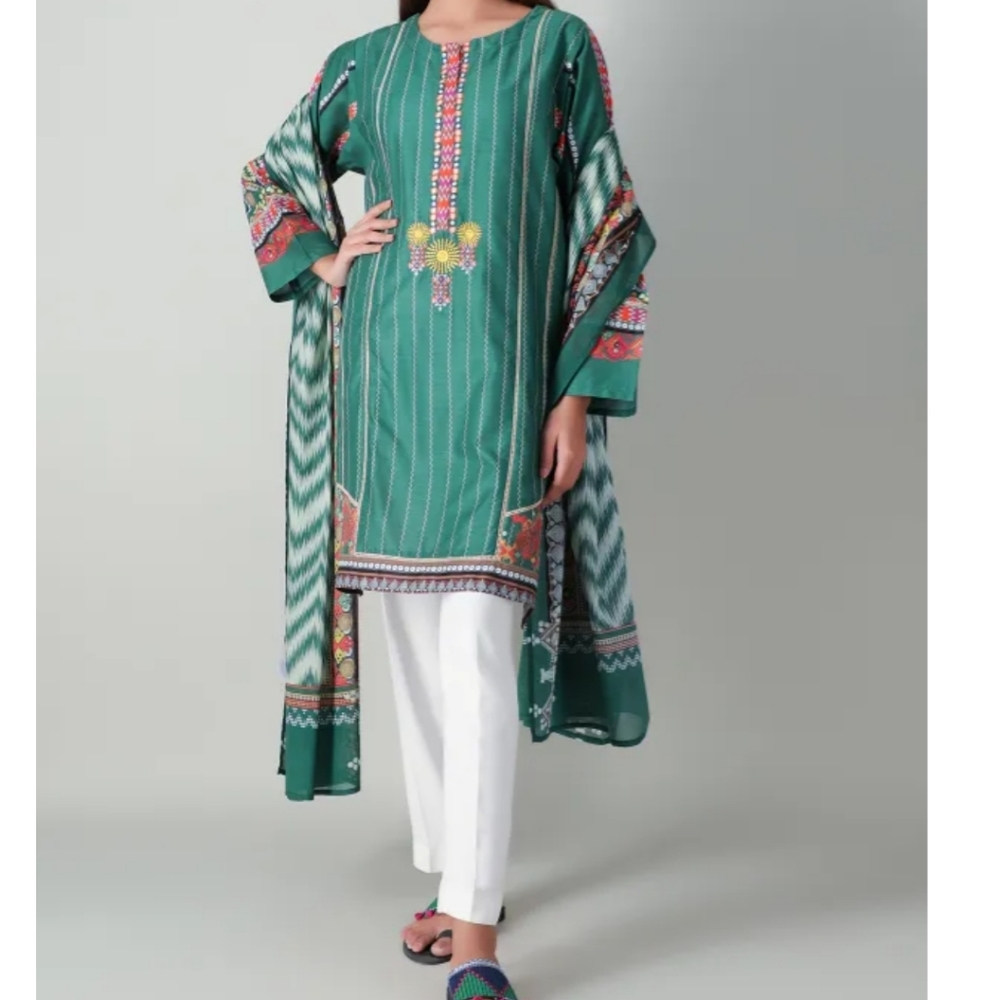 Khaadi 2 piece suit embroidered Kurta dupatta FINAL PRICE